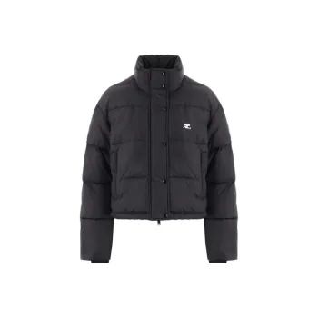 COURREGES Classic Cropped Puffer Jacket