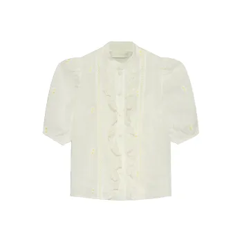Zimmermann Acacia Embroidered Blouse