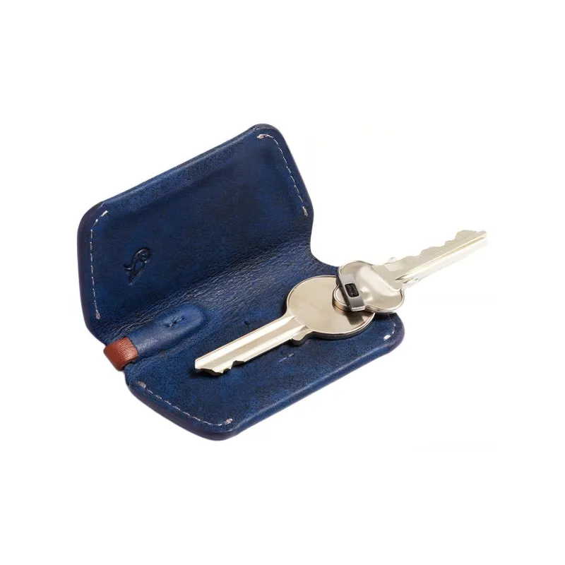 BELLROY Cow Leather Key Pouch Unisex Deep Sea Blue-1