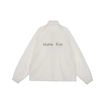 MATIN KIM Women's Logo Coating Jacket Ivory