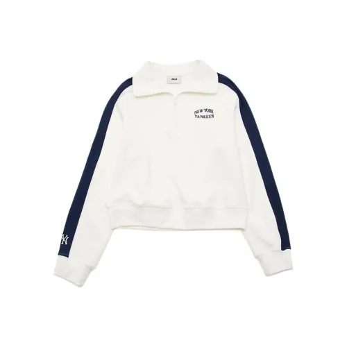 MLB SS24 New York Yankees Sweatshirt Women's Ivory