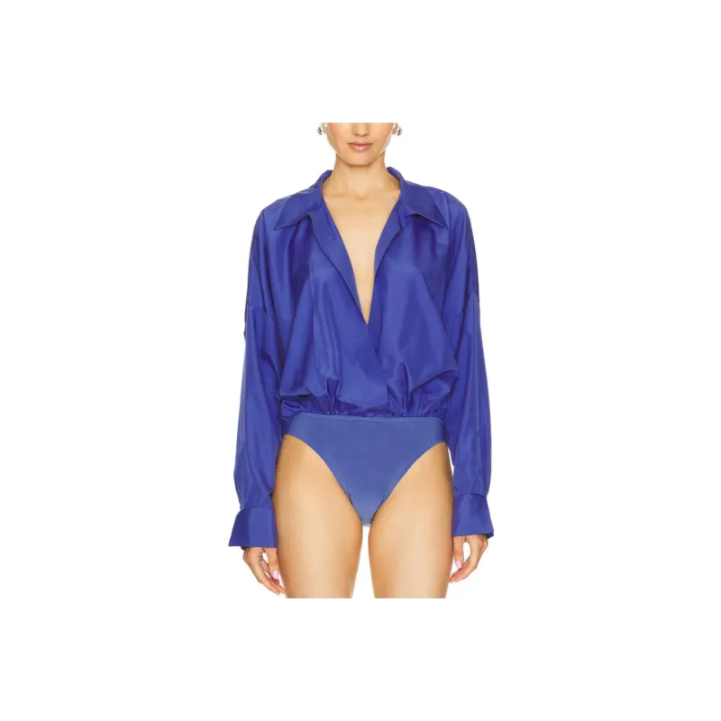 NORMA KAMALI Bodysuits Women's Military Blue-0