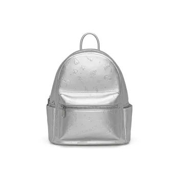 Disney Mickey Series PU Backpack Women's Silver/Pink/Ecru