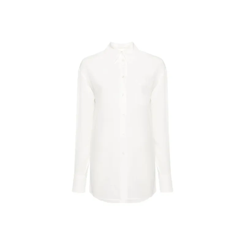 SportMax Buttoned Curved Hem Shirt-0