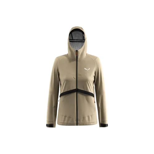 SALEWA PUEZ POWERTEX Jacket Women's Beige Lava