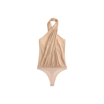 Abercrombie＆Fitch Bodysuits Women's Gold Shimmer