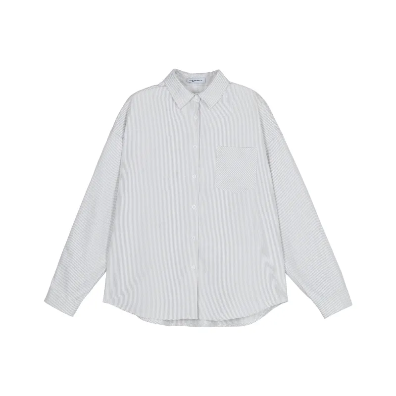 ZUOBEIKA Shirt Women's Gray White-0