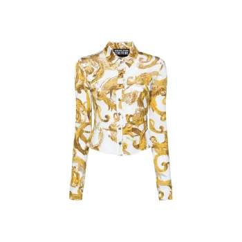 VERSACE JEANS COUTURE Watercolour Couture Barocco print Shirt
