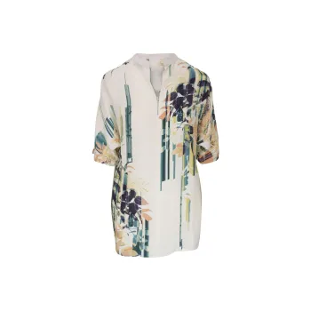 AGNONA Leaf-print Blouse