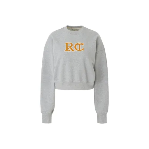 RECTO SS24 RC EMBROIDERY CLASSIC SWEATSHIRT Women's GREY/Mixed Color Gray