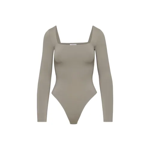 ARITZIA Contour Squareneck Longsleeve Bodysuit Bodysuits Women's Modern Taupe/Modern Taupe