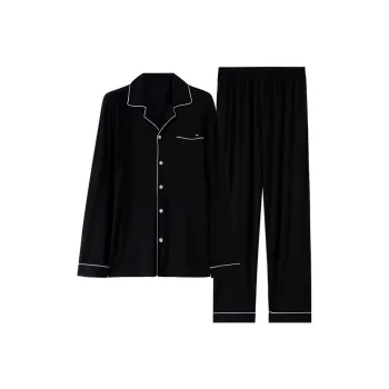 LUYOUYE Pajama Set Men's Elegant Black