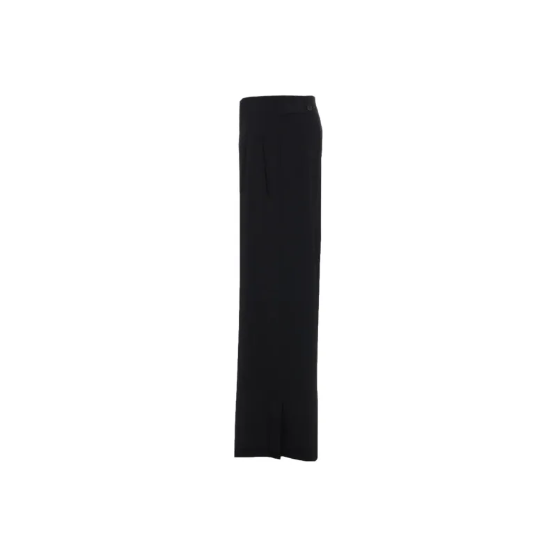 Yohji Yamamoto Femme SS25 Casual Pants Women's Black-2