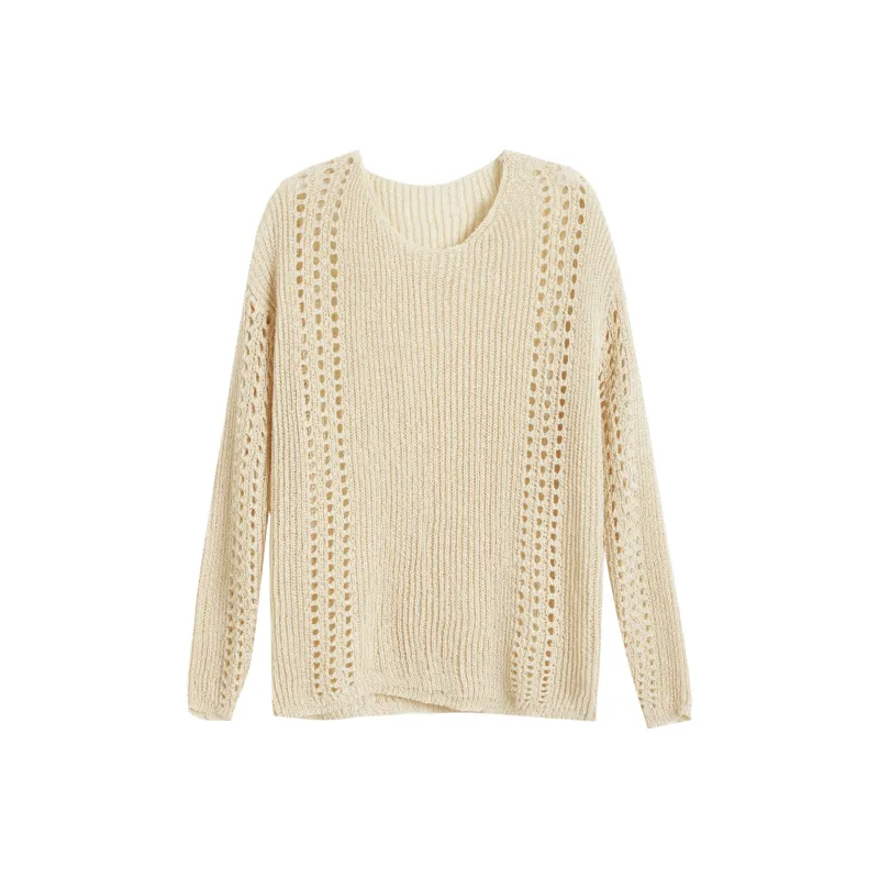 Olrain Knitwear Women's Milk Tea Beige-0