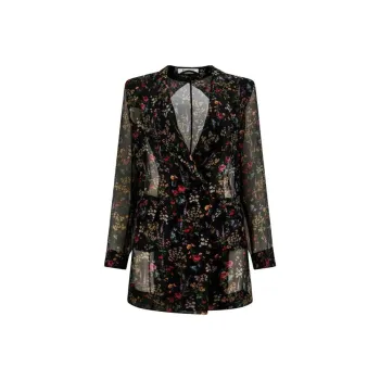 MaxMara Floral Printed Sheer Jacket