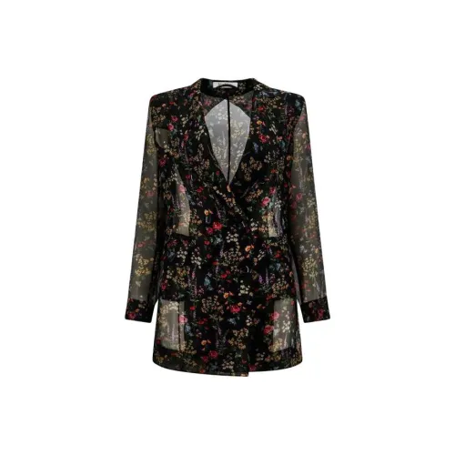 MaxMara Floral Printed Sheer Jacket