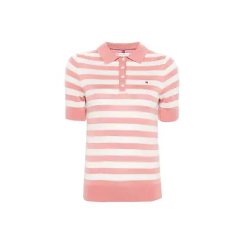 Tommy Hilfiger Striped Knitted Polo Shirt