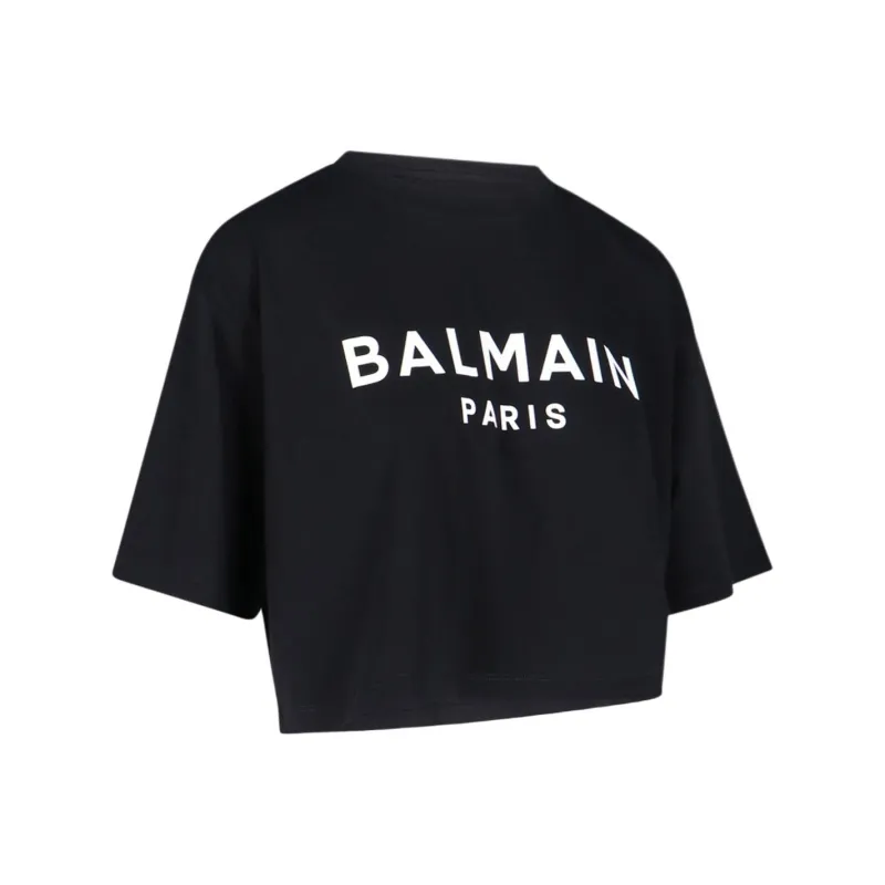 BALMAIN Logo T Shirt 'Black'-2