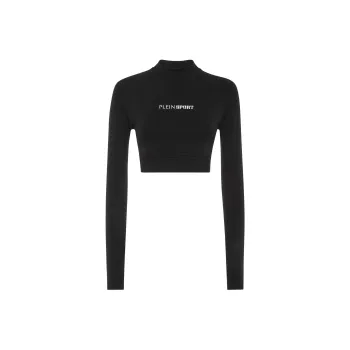 PLEIN SPORT Cropped Performance Top