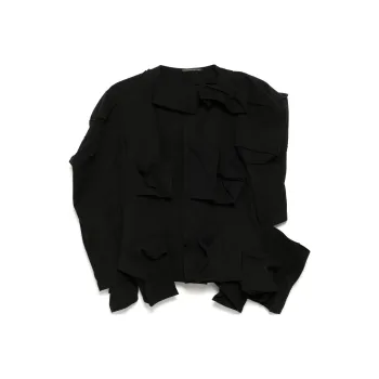 Yohji Yamamoto Twill Draped sleeves Jacket