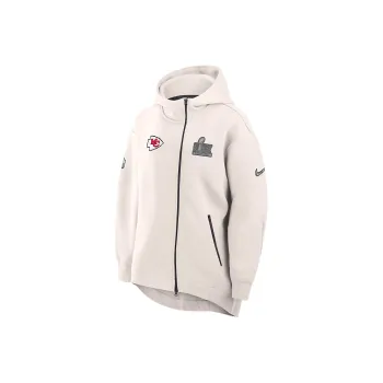 Nike Kansas City Chiefs Super Bowl Lix Opening Night Tech Fleece Women's Nike Nfl Full Zip Hoodie Cape
