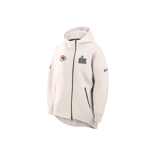 Nike Kansas City Chiefs Super Bowl Lix Opening Night Tech Fleece Women's kids nike Nfl Full Zip Hoodie Cape