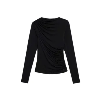 Anine Bing Ruched Jersey Top