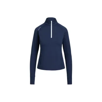 Polo Ralph Lauren Two-Tone 4 Sweatshirt Women's Elegant Dark Blue