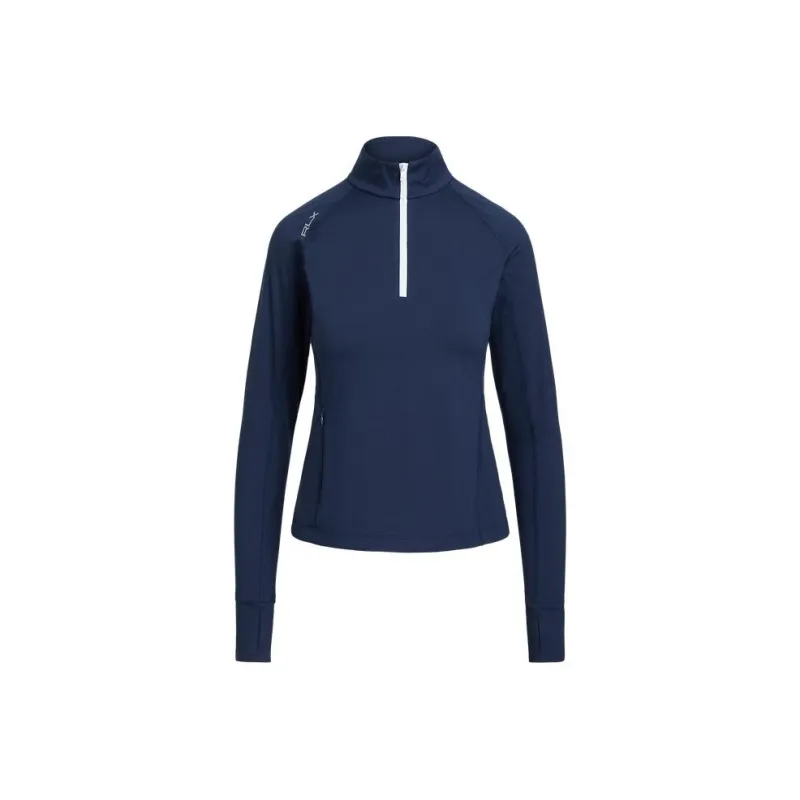 Polo Ralph Lauren Two Tone 4 Sweatshirt Women's Elegant Dark Blue-0