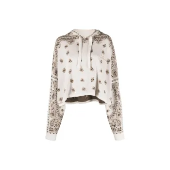 AMIRI Bandana Hoodie 'White/Brown'