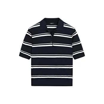 Massimo Dutti Polo Shirt Women's Sea Blue