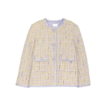 St. John Lurex Tweed Pocket Jacket