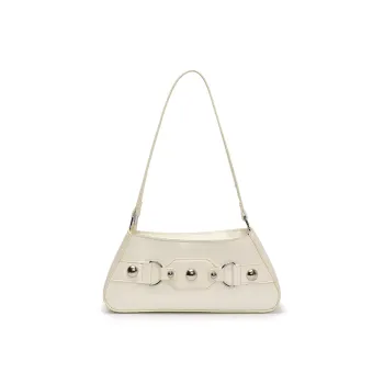RIVMIND PU Shoulder Bag Women's White/Pink/Blue/Silver/Black/Gray