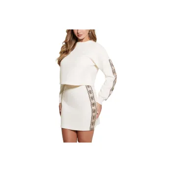 GUESS Eco Cymone Quattro G Sweatshirt Sweatshirt Women's White