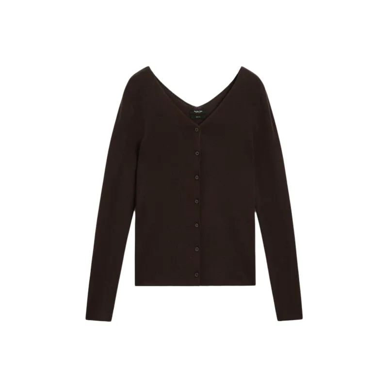 Massimo Dutti Knitwear Women's Bordeaux Burgundy-0