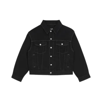 MM6 Maison Margiela Lurex Stitch Buttoned Denim Jacket