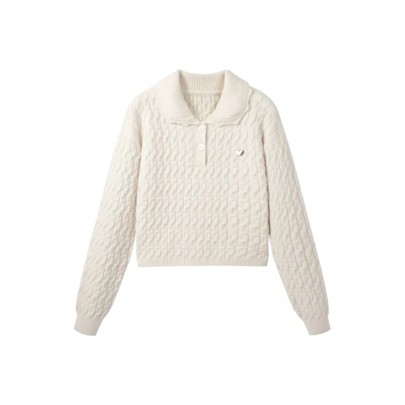 LEDIN Knitwear Women's Vanilla White-0