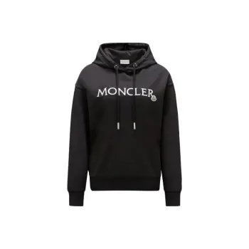 Moncler Logo Embroidered Drawstring Hoodie
