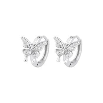 DAWO S 999 Fine Silver Stud Earrings Women's