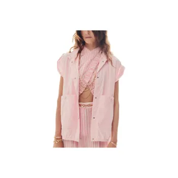 CHANEL 24 New Spring And Summer Arrivals Jackets Coats Women's Light Pink Red