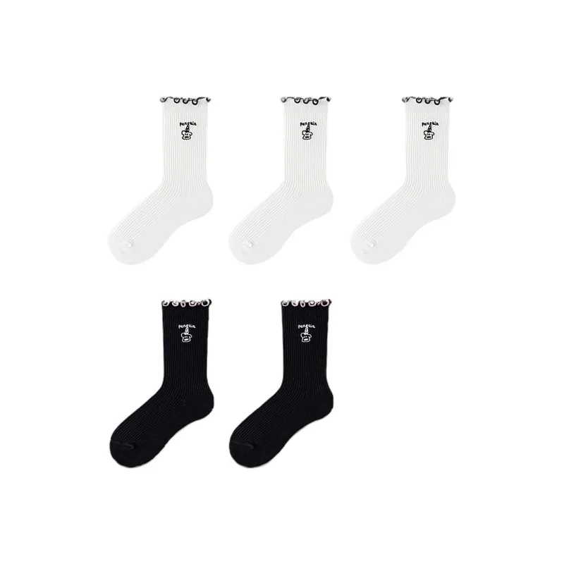H YXIANG Mid Calf Socks Women's Combo Set-18