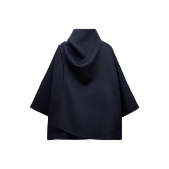 ZARA ZW Series Jackets Coats Women's Dark Blue