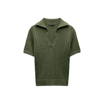ZARA T Shirts Women's Green