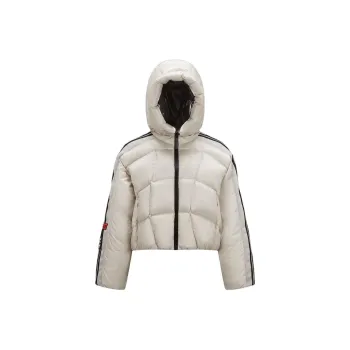 MONCLER GENIUS X Adidas Originals Fusine Short Down Jacket White