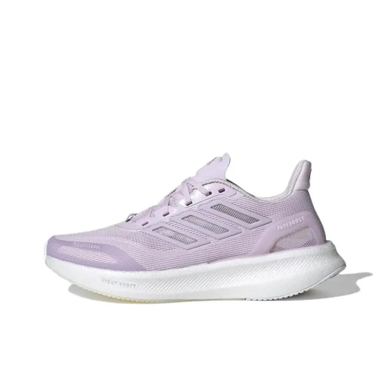 Adidas Pureboost Anti Slip Wear Resistant Low Top Running Shoes Women's Purple-0