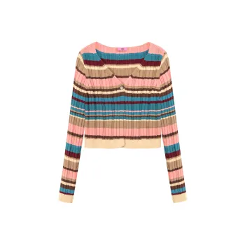 CHUU Knitwear Women's Pink Stripes
