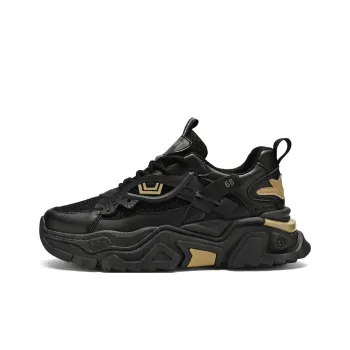 BEN SHERMAN Cushioning, Slip Resistant, Abrasion Resistant, Breathable Low Top Chunky Sneakers Men's