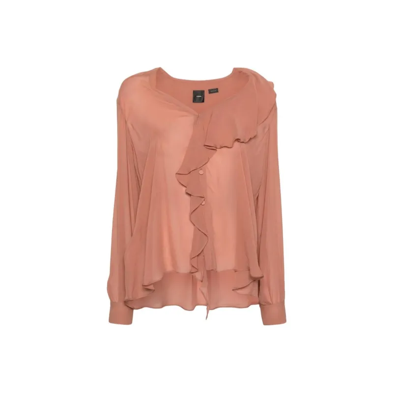 PINKO Ruffled Long sleeve Shirt-0
