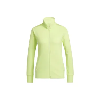 Adidas TEXTURED FULL-ZIP JACKET Jackets Coats Women's Neon Green