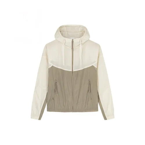 CHAOJIANTA Jackets & Coats Women's Fish Belly White/Charlotte Gray